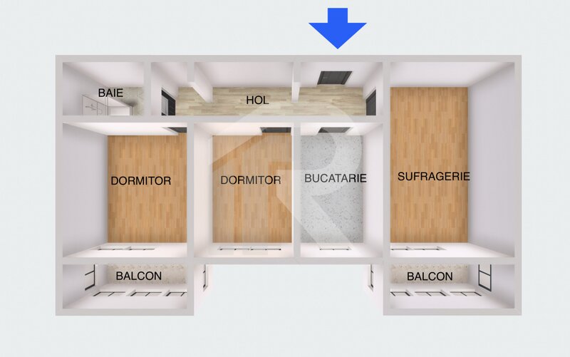 Lacul Tei   Teiul Doamnei, Etaj 3, 2 balcoane , Orientare VEST, Bloc reabilitat